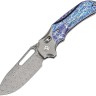 Kansept Knives Quasar | Titanium | Damascus