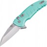 Складной нож Hogue X1 Microflip Button Lock Teal folding knife