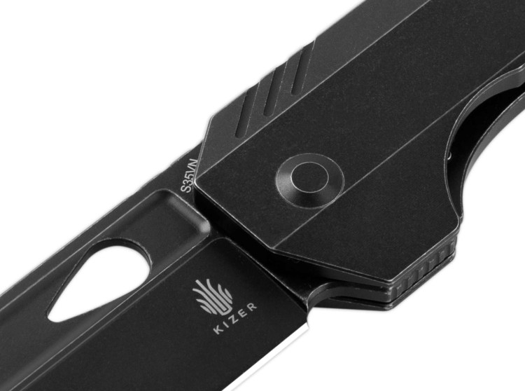 Cuchillo Cuchillo plegable Kizer Huldra Titanium All Black Cuchillo Cuchillo plegable Kizer Huldra Titanium All Black