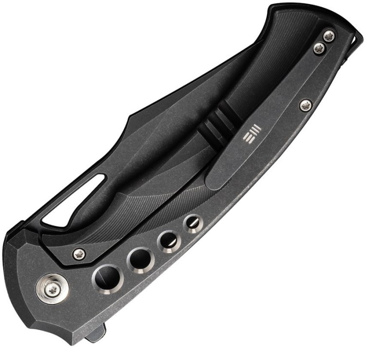 Складной нож WE Knife Swiftfin | CPM-20CV | Titanium Black Stonewashed