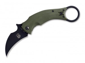 Складной нож Fox Black Bird olive drab FX-591OD