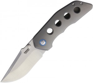 Pena Knives Rhino Blue Titanium w/Stud 