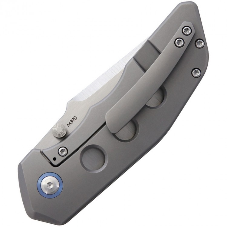 Cuchillo Cuchillo plegable Rhino Blue Titanium w/Stud  Cuchillo Cuchillo plegable Rhino Blue Titanium w/Stud