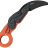 Складной нож CRKT Kinematic Provoke Orange Karambit Black Stonewashed Plain Blade, Orange Grivory Handles 4041O 
