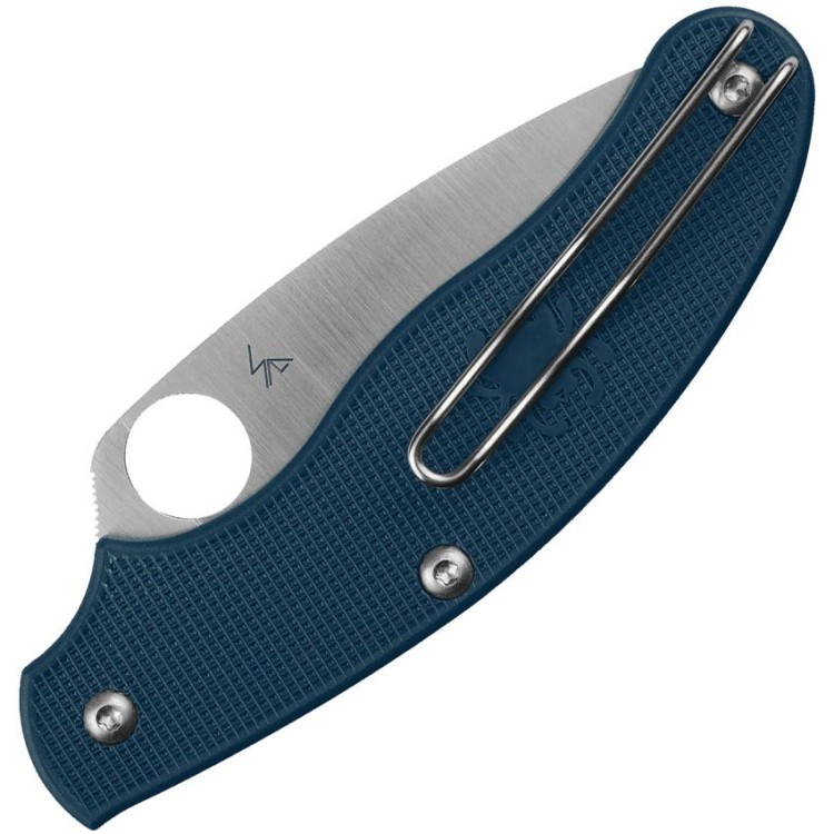 Spyderco UK Penknife CPM SPY27 FRN Blue PlainEdge