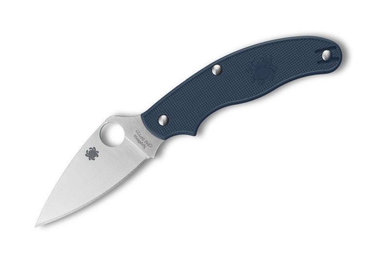 Cuchillo Cuchillo plegable Spyderco UK Penknife CPM SPY27 FRN Blue PlainEdge