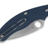 Taschenmesser Spyderco UK Penknife CPM SPY27 FRN Blue PlainEdge