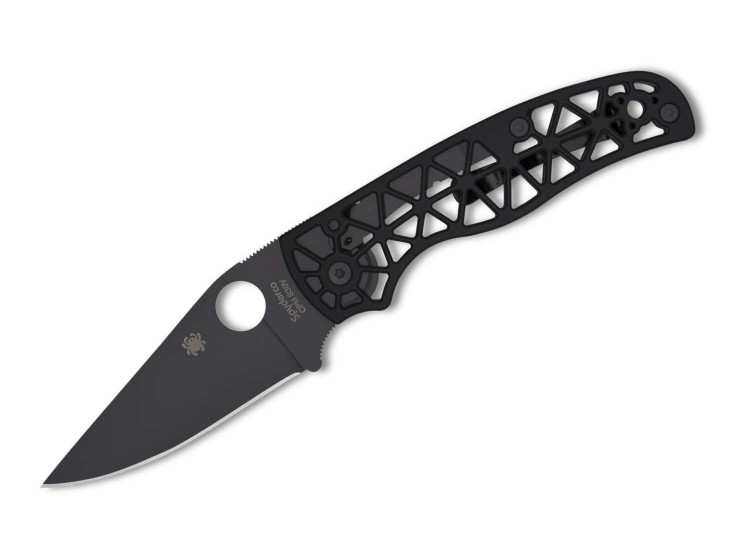 Taschenmesser Spyderco Edgerati | Black Aluminum | Black Blade