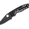 Taschenmesser Spyderco Edgerati | Black Aluminum | Black Blade