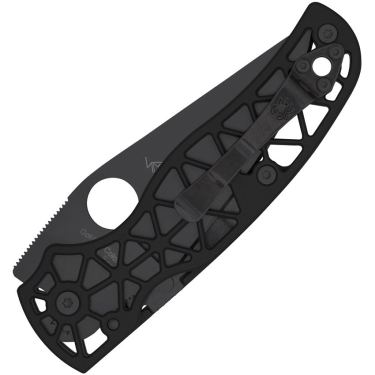 Taschenmesser Spyderco Edgerati | Black Aluminum | Black Blade