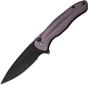 CIVIVI Button Lock Kitefin 14C28N | Purple Aluminum Black Stonewash