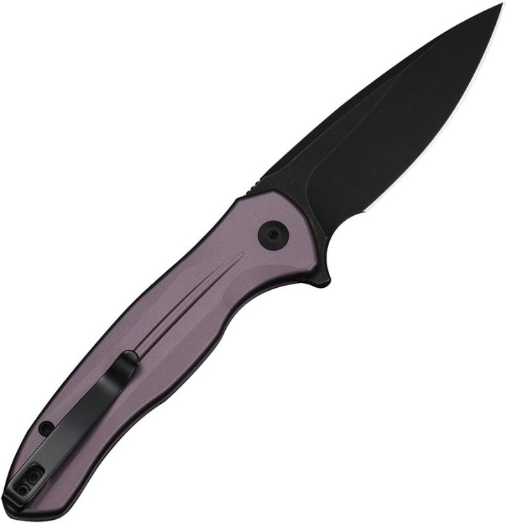 CIVIVI Button Lock Kitefin 14C28N | Purple Aluminum Black Stonewash