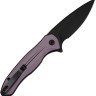 CIVIVI Button Lock Kitefin 14C28N | Purple Aluminum Black Stonewash