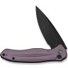 CIVIVI Button Lock Kitefin 14C28N | Purple Aluminum Black Stonewash