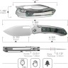 Cuchillo Cuchillo plegable | Navajas REMETTE Orca | M390 | Titanium CF Cuchillo Cuchillo plegable | Navajas REMETTE Orca | M390 | Titanium CF