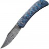 Складной нож CIVIVI Appalachian Drifter Slipjoint Flipper Knife Damascus Blue G10/Rose Carbon Fiber C2015DS-2