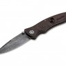 Böker Tirpitz-Damascus Wood folding knife 110192DAM