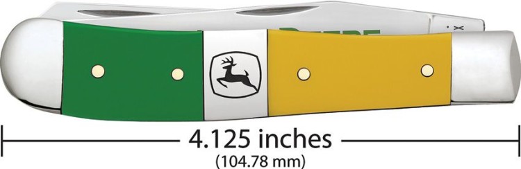 Складной нож Case Cutlery John Deere Trapper Gift Set