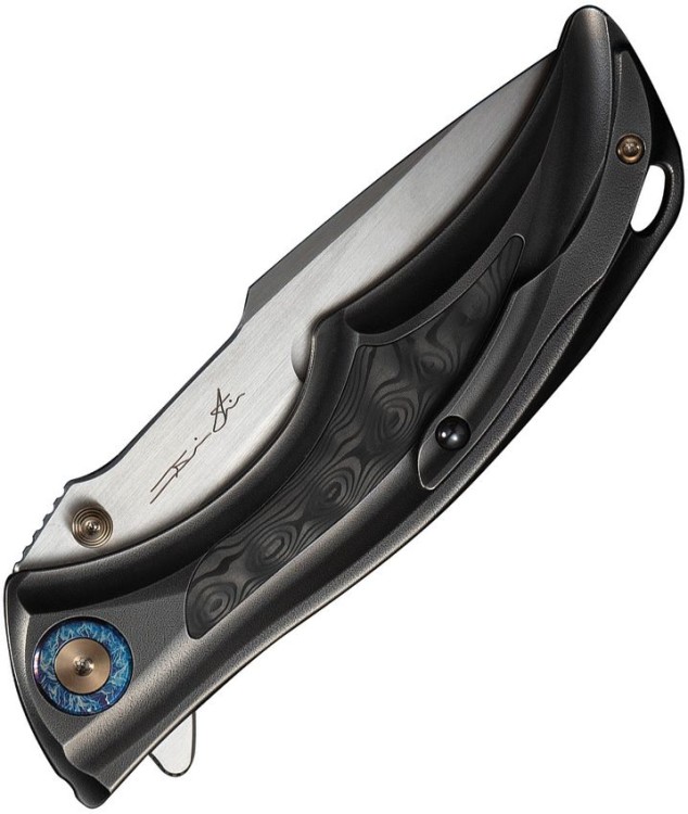 Cuchillo Cuchillo plegable | Navajas WE Knife Tighe Down | M390 | Gray Titanium Orange Peel Rose C Cuchillo Cuchillo plegable | Navajas WE Knife Tighe Down | M390 | Gray Titanium Orange Peel Rose C