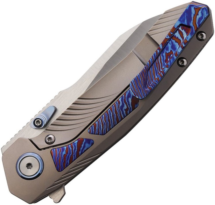 Taschenmesser REMETTE Kestrel Timascus | Titanium | S35VN