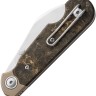 Cuchillo Cuchillo plegable MKM Jaques Ti CF Gold Dark Matter