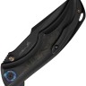 WE Knife Tighe Down | M390 | Titanium All Black Yellow CF