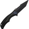 WE Knife Tighe Down | M390 | Titanium All Black Yellow CF