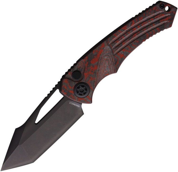Taschenmesser Heretic Knives Pariah | Red Camo | MagnaCut