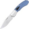 Begg Recurve Slip Joint Blue G10 folding knife
