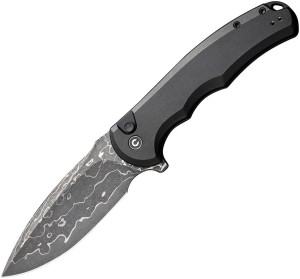 Taschenmesser CIVIVI Mini Praxis Button Lock, Damascus