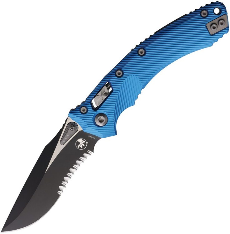 Taschenmesser Microtech Amphibian | Blue PS | Bohler M390MK