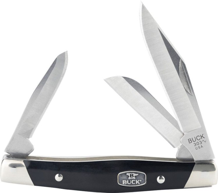 Складной нож Buck Cadet | Black Nickel Silver