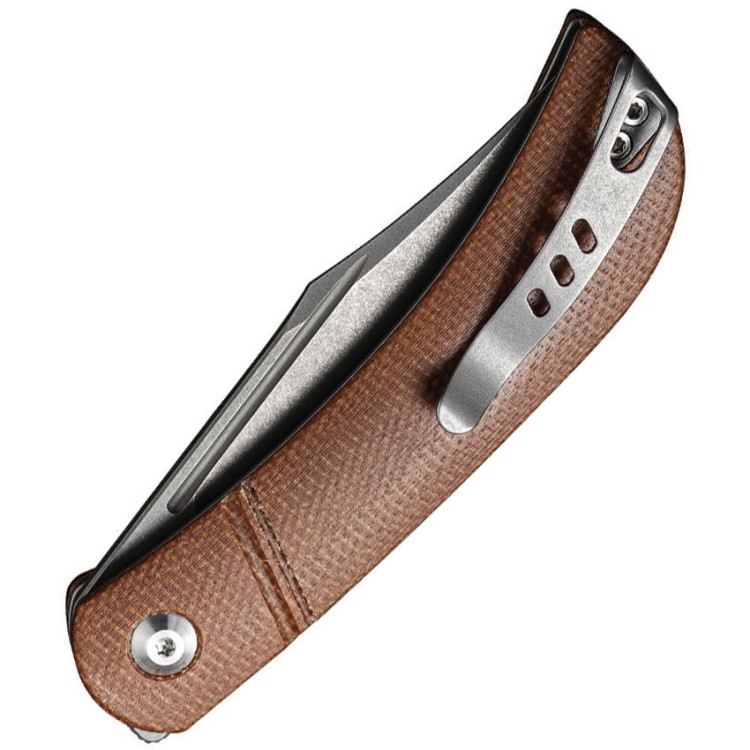 CIVIVI Appalachian Drifter Slipjoint Flipper Knife S35VN  Brown Micarta C2015A  CIVIVI Appalachian Drifter Slipjoint Flipper Knife S35VN  Brown Micarta C2015A