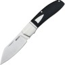 Cuchillo Cuchillo plegable Begg Slip Joint Sheepfoot Black G10