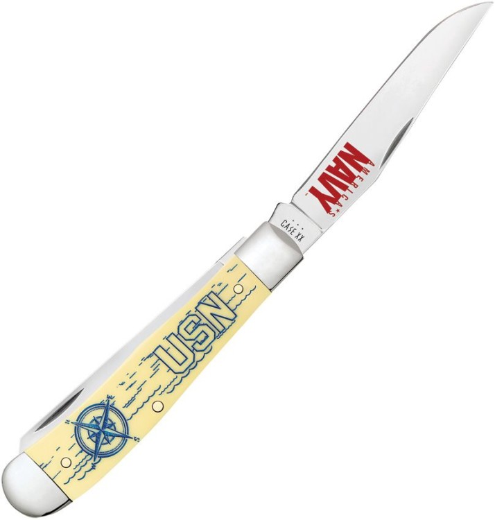 Taschenmesser Case Cutlery U.S. Navy Trapper Yellow