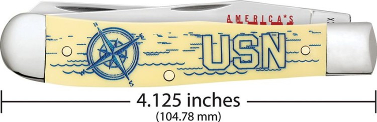 Taschenmesser Case Cutlery U.S. Navy Trapper Yellow