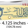 Cuchillo Cuchillo plegable Case Cutlery U.S. Navy Trapper Yellow