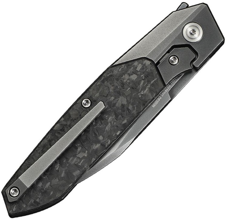 Taschenmesser We Knife | Titanium/Shredded carbon