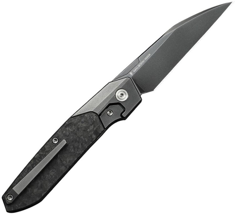 Taschenmesser We Knife | Titanium/Shredded carbon