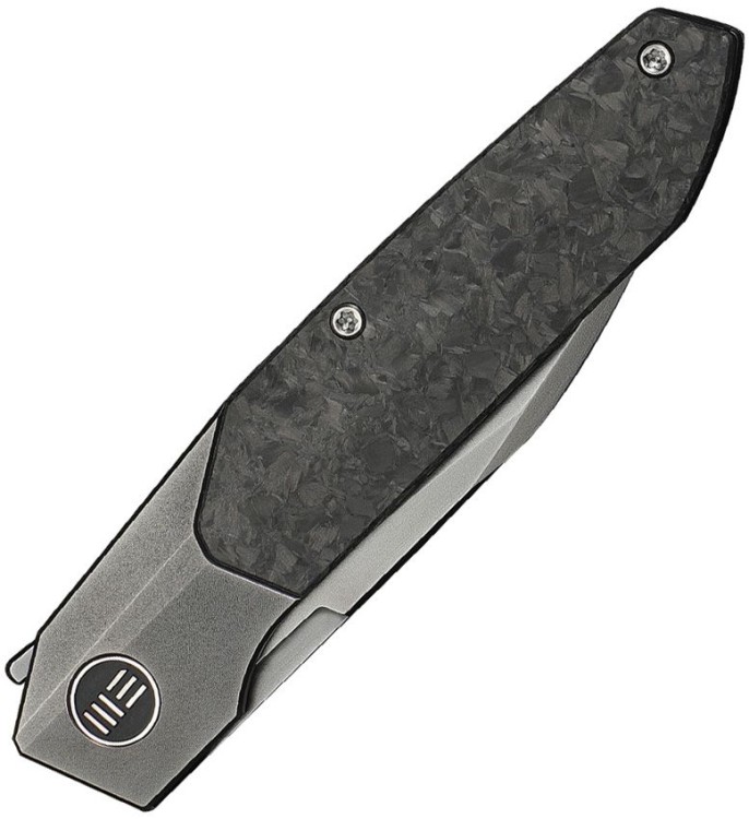 Taschenmesser We Knife | Titanium/Shredded carbon