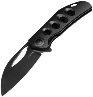 Cuchillo plegable | Navajas Kizer Cutlery Hawk Black Titanium | M390
