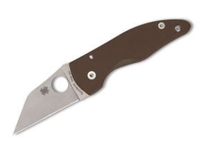 Taschenmesser Spyderco MicroJimbo Brown G10 | CPM 15V