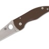 Spyderco MicroJimbo Brown G10 | CPM 15V