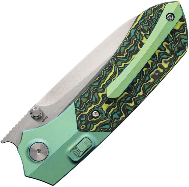 Taschenmesser REMETTE Meteor Button | Titanium | M390