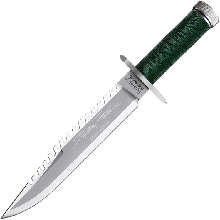 Feststehendes Messer  Rambo First Blood Stallone Signature Edition