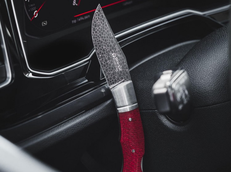 Cuchillo Böker Boxer Damascus 111025DAM Cuchillo Böker Boxer Damascus 111025DAM