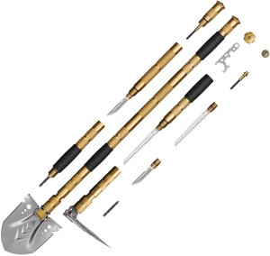 Pala multifuncional SRM Knives Multi-Purpose Shovel Golden