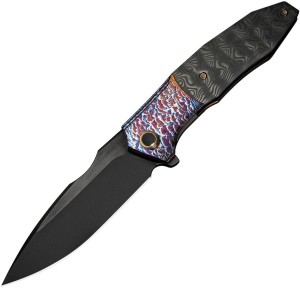 Cuchillo plegable | Navajas WE Knife Archeozoic Flamed | Titanium Rose CF
