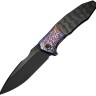 Cuchillo Cuchillo plegable | Navajas WE Knife Archeozoic Flamed | Titanium Rose CF