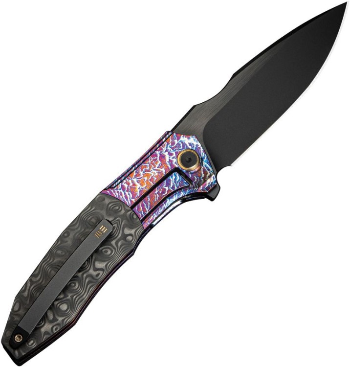 Taschenmesser WE Knife Archeozoic Flamed | Titanium Rose CF Taschenmesser WE Knife Archeozoic Flamed | Titanium Rose CF